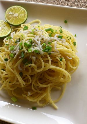 すだちでサッパリ！簡単しらすのパスタ-レシピのメイン写真