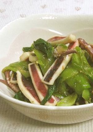 ✿乙な味！イカと青梗菜のピリ辛胡麻和え-レシピのメイン写真