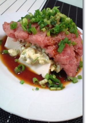 ねぎとろ豆腐カリフォルニア風-レシピのメイン写真