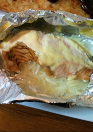 ♡簡単♡鮭のホイル焼きー柚子わさびマヨー-レシピのメイン写真