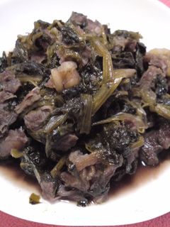 高菜と牛すじの甘辛煮-レシピのメイン写真