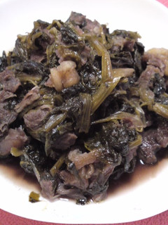 高菜と牛すじの甘辛煮-レシピのメイン写真