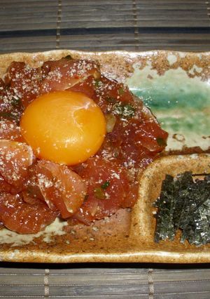 簡単♪まぐろのユッケ-レシピのメイン写真