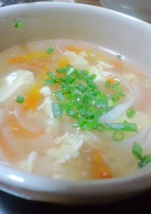 玉子豆腐スープ-レシピのメイン写真