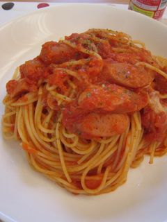ウインナーのトマトソースパスタ-レシピのメイン写真
