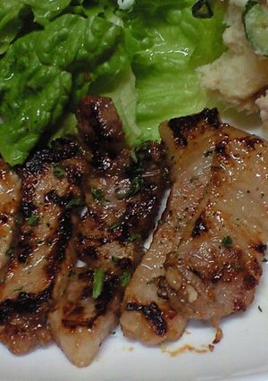 漬けて柔らか♪豚肉ステーキ♪-レシピのメイン写真