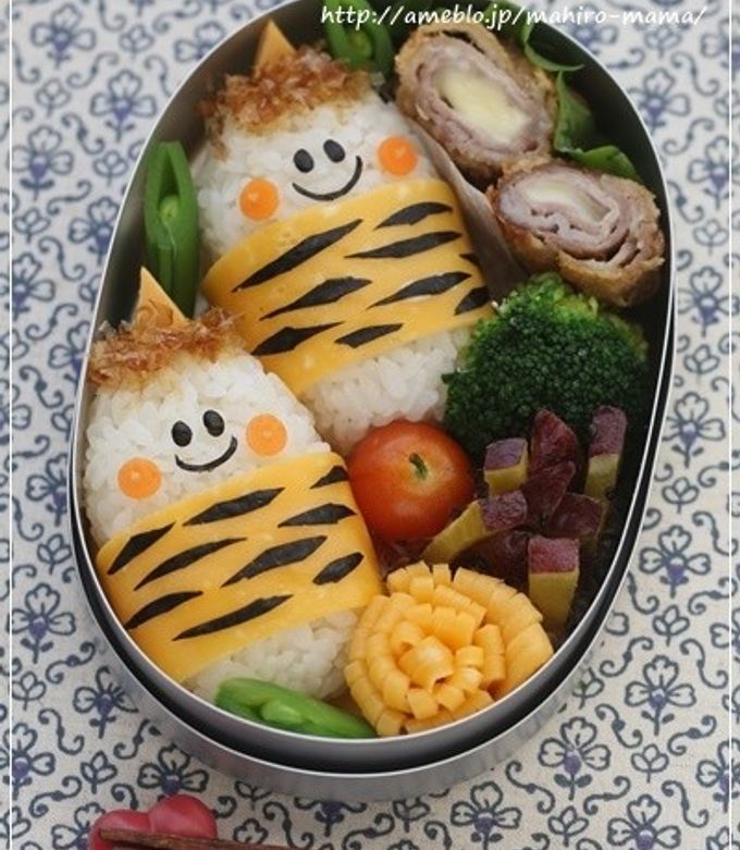 節分キャラ弁☆俵おにぎりのオニくん♪ by momoキャラ料理家