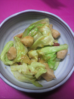 鶏肉のキャベツ味噌炒め-レシピのメイン写真