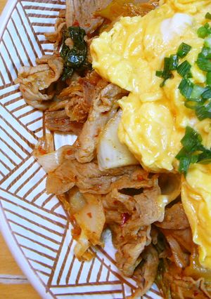 ぶたキムたま♪味付けなしで超簡単♪-レシピのメイン写真