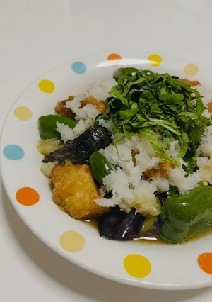 鶏茄子ピーマンの揚げ浸し-レシピのメイン写真