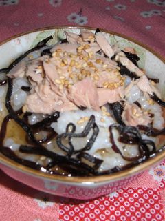 ツナと塩昆布のお茶漬け-レシピのメイン写真