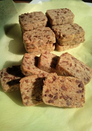 バレンタイン＊粉砕チョコと胡桃のクッキー-レシピのメイン写真
