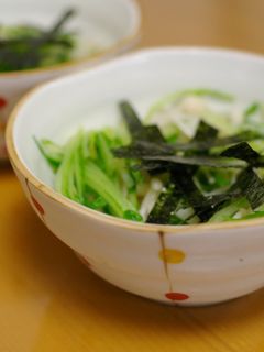 箸がすすむ・水菜のおひたし-レシピのメイン写真