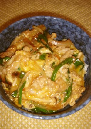 とろ～り　シメジとニラの豚丼-レシピのメイン写真