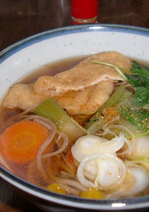 野菜たっぷしきつね蕎麦-レシピのメイン写真
