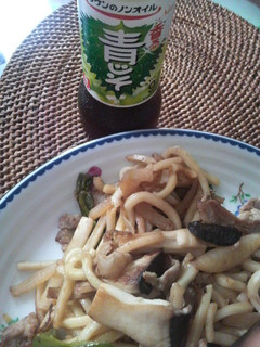 青じそドレッシングで焼きうどん-レシピのメイン写真