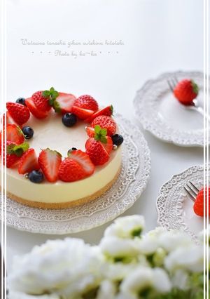 ホワイトチョコのレアチーズケーキ-レシピのメイン写真