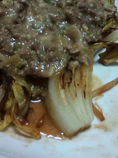 焼き白菜の肉味噌あんかけ-レシピのメイン写真