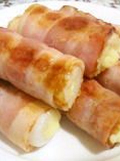 チーちくベーコン巻き~食べるラー油炒め~-レシピのメイン写真