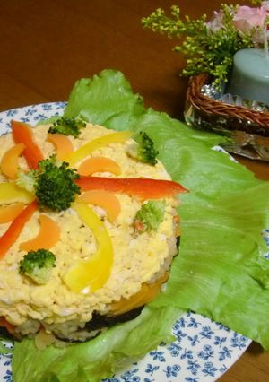 豪華★もちもち玄米のケーキ寿司-レシピのメイン写真