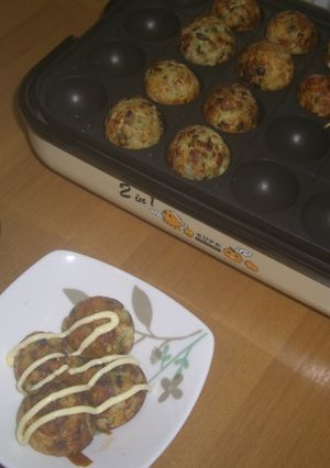 ドレッシングで食べる変わりたこ焼き-レシピのメイン写真