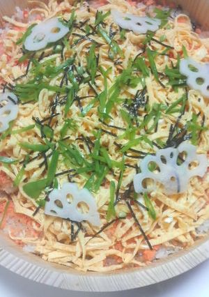 雛祭りやお祝いに♪ちらし寿司☆-レシピのメイン写真