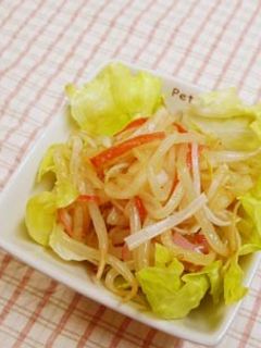 大根もやしカニカマで低価格☆中華サラダ-レシピのメイン写真