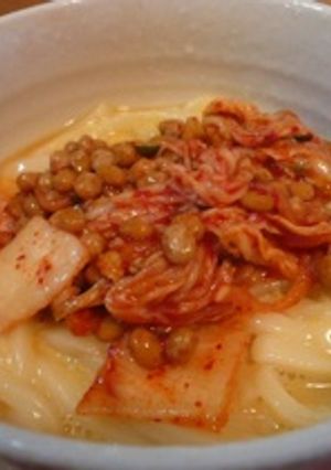 ★簡単ひとりご飯★キムチ入りねば玉-レシピのメイン写真