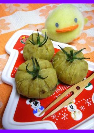 ミニトマト？簡単スイートポテト★キャラ弁-レシピのメイン写真