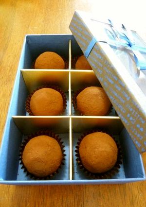 絶品！梅酒入りチョコレートトリュフ♪-レシピのメイン写真