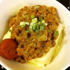 รูปของ レンジで楽々♪湯豆腐納豆♪