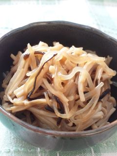 えのきと白滝の塩昆布炒め★-レシピのメイン写真