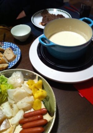 酒粕のチーズフォンデュ-レシピのメイン写真