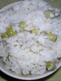 我が家のグリンピースご飯-レシピのメイン写真