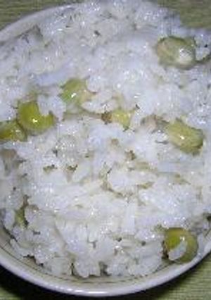 我が家のグリンピースご飯-レシピのメイン写真