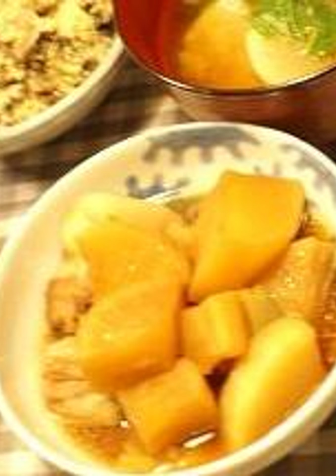 干した大根と豚バラ肉とネギの煮豚-レシピのメイン写真