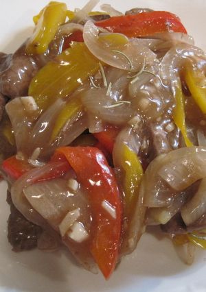 ルクエでイタリア風牛肉のバルサミコソース-レシピのメイン写真