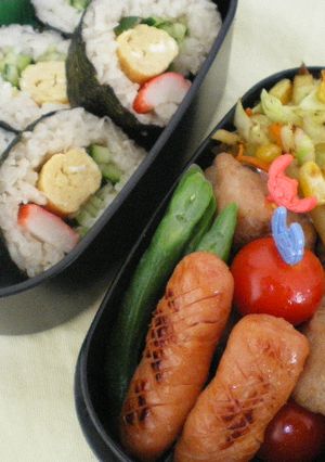 【お弁当】彩りカニカマ巻き-レシピのメイン写真