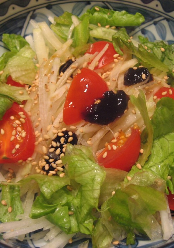 青じそと海苔の佃煮のサラダ-レシピのメイン写真