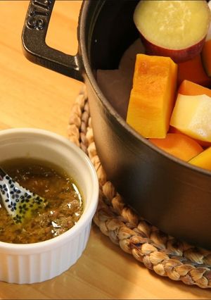 アンチョビとケイパーの温野菜ドレッシング-レシピのメイン写真