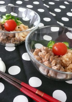 青じそドレでしょぼろ納豆-レシピのメイン写真