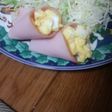 ハムでまいて玉子サラダ