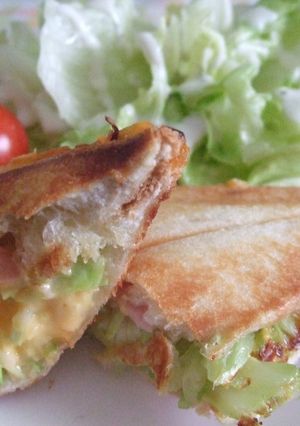 我が家の定番のホットサンド!!-レシピのメイン写真
