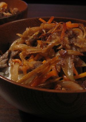 スタミナたっぷり牛ごぼう焼肉丼-レシピのメイン写真