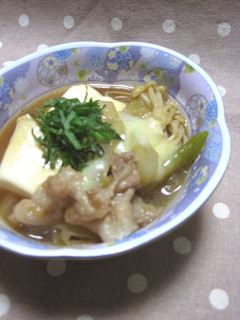 ✿コク旨スマートチーズで豚しゃぶ肉豆腐✿-レシピのメイン写真