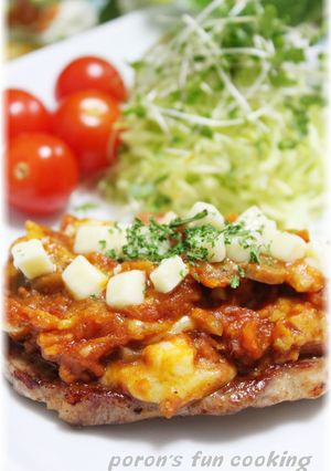 ポークソテー✿濃厚トマトチーズソース-レシピのメイン写真