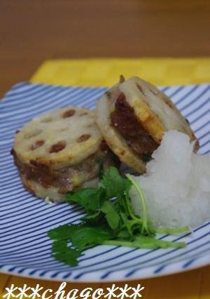 ＠レンコンのはさみ揚げ＠-レシピのメイン写真