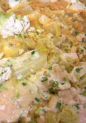 鶏つみれと白菜のコチュジャン煮-レシピのメイン写真
