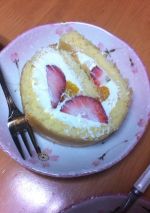 ＊簡単！ロールケーキ＊(人'д'o)-レシピのメイン写真