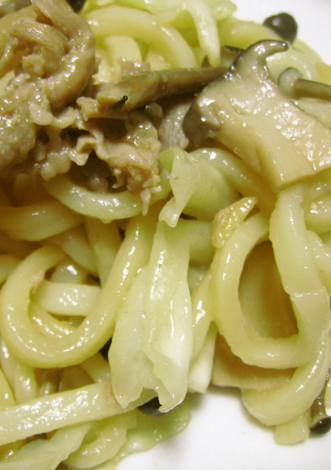 豚のしょうが焼きうどん-レシピのメイン写真